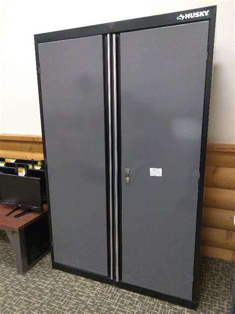 husky black and gray welded steel floor cabinet|Husky 72 inch. H x 36 inch. W x 19 inch. D Welded .